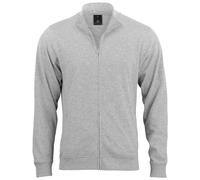 STARK SOUL Sweatjacke BLANK, mit Stehkragen, Reißverschluss und 2 Schubtaschen | French Terry Grau M