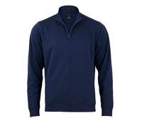 STARK SOUL Sweatjacke BLANK, mit Stehkragen, Reißverschluss und 2 Schubtaschen | French Terry marine Gr XXL