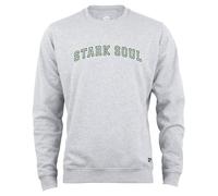 STARK SOUL Sweatshirt College Rundhals-Sweater Unisex | 270 GSM - innen angeraut - Baumwolle grau Gr L