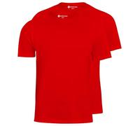 STARK SOUL® T-Shirt 2er Pack, Baumwolle, Rundhalsschnitt | Rot | Größe M