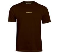 STARK SOUL® T-Shirt, EMBOSSED-, Baumwolle, Rundhalsausschnitt in Braun, Gr: L