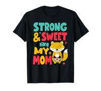 Stark und süß wie Meine Mutter zum Muttertag Süße Fox Kids T-Shirt