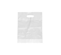 Starpak Griffloch Tragetaschen, HDPE, weiß, 50 cm x 45 cm x 9 cm 88896 , 1 Packung = 100 Stück