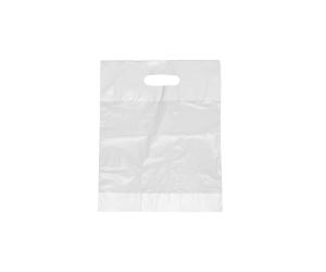 Starpak Griffloch Tragetaschen, HDPE, weiß, 50 cm x 45 cm x 9 cm 88896 , 1 Packung = 100 Stück