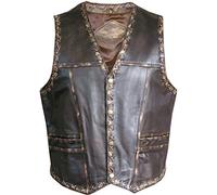 STARS & STRIPES Hondo Lederweste - Western Look für Cowboys & Biker