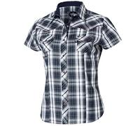 Stars & Stripes Kurzarm Damen Westernbluse Larissa - Westernwear-Shop Edition Damen Westernhemd Westernkleidung Westernshirt Westernoutfit in Westernstil (Large) Schwarz