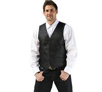 Stars & Stripes Old Style Herren Western Weste Lincoln - Westernwear-Shopo Edition Vintage Oldstyle Westernkleidung Westernbekleidung Old Style Herren Weste (Small) Schwarz