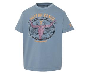 STARS & STRIPES T-Shirt Yellowstone protect the family, unisex rauchblau XL