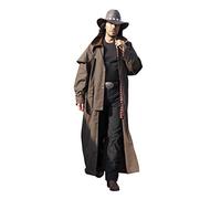 STARS & STRIPES Western Duster Trail schwarz - Westernwear-Shop Edition Westernkleidung Outdoor Bekleidung Herren Freizeitjacke Outdoorjacke Westerndusterjacke Herren Duster Schwarz (braun, 2XL)
