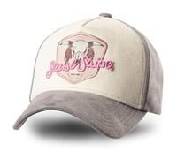 STARS & STRIPES Western-Mode Trucker Cap Buffalo Pink - 2-Farbig mit Bestickung & Mesh-Einsatz | Verstellbare Snapback-Cap
