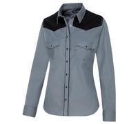 STARS & STRIPES Westernbluse A-20 - Mit Farblich Abgesetzter Westernpasse & Paspelierung | Authentischer Western-Look