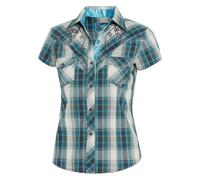 STARS & STRIPES Damen Bluse Westernbluse Bikerin Country Cowgirl Western Westernstyle »Josie« Gr.3XL