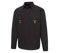 STARS & STRIPES Westernhemd Protect the Family, Yellowstone black XXL