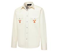 STARS & STRIPES Westernhemd So wild so Angry Yellowstone white L