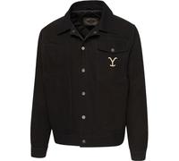STARS & STRIPES Yellowstone Western-Canvasjacke »Carter« - Rip-Wheeler-Stil, robuste Ranchjacke mit Stickereien, Schwarz Gr.M