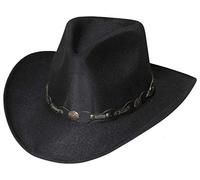 Stars und Stripes Wollhut Westernhut Country Filzhut Damen Herren Outdoor »Atlanta« Schwarz Gr.53