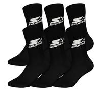 STARTER 6 pack Crew Socks - Black - 43/46