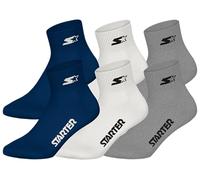 STARTER 6pk Quarter Socks - NNY/WHT/MGR - 43/46