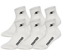 STARTER 6pk Quarter Socks - WHT - 43/46