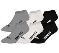 STARTER 6pk Sneaker Socks - MGR/WHT/BLK - 43/46