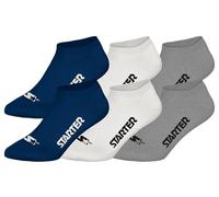 STARTER 6pk Sneaker Socks - NNY/WHT/MGR - 43/46