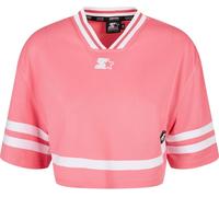 Starter Black Label Damen Ladies Cropped Mesh Jersey Pinkgrapefruit/White-XS