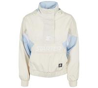 STARTER BLACK LABEL Damen Windbreaker Ladies Starter Colorblock Halfzip Windbreaker, Farbe palewhite/icewaterblue, Größe S