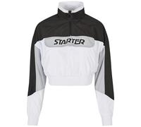 STARTER BLACK LABEL Damen Ladies Starter Colorblock Pull Over Jacket Black/White, L
