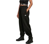 Stoffhose STARTER BLACK LABEL "Starter Black Label Damen Ladies Starter Essential Sweat Pants", Damen, Gr. M, US-Größen, schwarz, 65% Baumwolle, 35% Polyester, unifarben, loose fit, Hosen Stoffhose (2