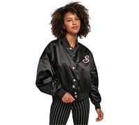 Ladies Starter Satin College Jacket Frauen in Gr. M in Schwarz