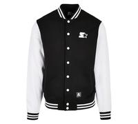 Starter College Fleece Jacket Männer in Gr. L in Schwarz