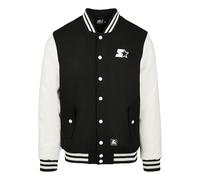 Starter Black Label Collegejacke Schwarz/Weiß – Herren Größe M