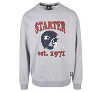 STARTER BLACK LABEL Herren Starter Football Crewneck heathergrey, L