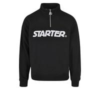STARTER BLACK LABEL Herren Starter Heavy Color Block Troyer Pullover, Black, L