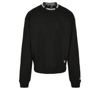 weiches Starter Herren Sweatshirt Rippbündchen Fleece 300 g/m² mit Baumwolle Schwarz XL