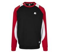 STARTER BLACK LABEL Herren Starter Laser Crew Black/cityred/White, L