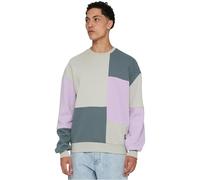 STARTER BLACK LABEL Herren Starter Patchwork Crewneck S Lilac/lightasphalt/Heavymetal
