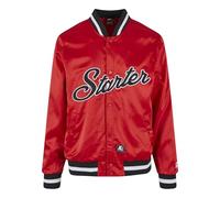 STARTER BLACK LABEL Herren Starter Satin College Jacket cityred, S