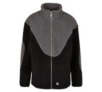 Winterjacke STARTER BLACK LABEL "Starter Black Label Herren Starter Sherpa Fleece Jacket", Damen, Gr. S, schwarz, asphalt, 100% Polyester, unifarben, loose fit, amerikanischer Ausschnitt, Jacken Winte