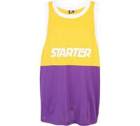 STARTER BLACK LABEL Herren Top Starter Split Mesh Tank Top californiayellow/realviolet S/M