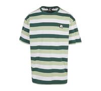 STARTER BLACK LABEL Herren Starter Sun Stripes Oversize Tee darkfreshgreen/vintagegreen/White, M