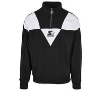 Sweatjacke STARTER BLACK LABEL "Herren Starter Triangle Troyer" Gr. M, schwarz-weiß (black, white) Herren Sweatjacken (46419649-M)