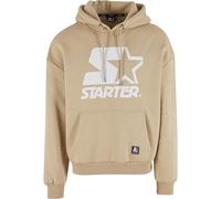 Starter Herren Kapuzenpullover Oversized Logo Hoodie ST443 Dusty Sand M
