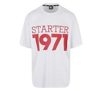 STARTER BLACK LABEL Men's ST404-Starter Train Day Mesh Jersey T-Shirt, White, L
