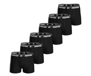 STARTER Herren Boxershorts, 6er Pack - Logo Boxers, Baumwoll-Stretch, Logobund Schwarz XL