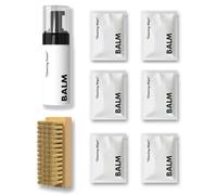 Starter Kit "Leather" Schuhputzset - Premium Sneaker Reiniger & Schuhpflegeset für Leder & empfindliche Materialien - Sneaker Cleaner als Schaum, Lederbürste mit Naturborsten und 6 Reinigungstücher