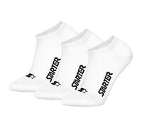 STARTER Unisex Sneakersocken, Multipack - Sneaker Socks, Logo, Baumwollmischung Weiß 43-46 6er Pack (2x3P)