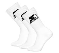 STARTER Unisex Socken, Multipack - Crew Socks, Logo, Baumwollmischung Weiß 39-42 6er Pack (2x3P)