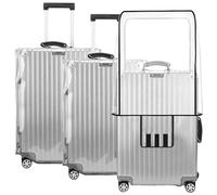 STARVAST 3 Stück Kofferhülle Kofferschutzhülle Transparente PVC Koffer Schutzhülle Wasserdicht Staubdicht Kratzschutz Wiederverwendbar Luggage Cover für Reisen(28 Zoll)
