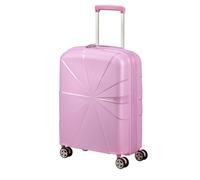 Hartschalen-Trolley AMERICAN TOURISTER "STARVIBE, in verschiedenen Farben und Größen", Damen, Gr. B/H/T: 40cm x 55cm x 20cm 37 l, lila (metallic pastel lavender), Polypropylen, unifarben, Koffer, Hand